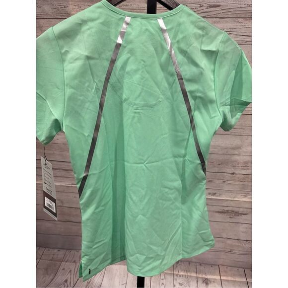 Grey’s Anatomy Barco Mint Cream Green Ab Neck 3 Pocket Scrub Top Size XS - Picture 6 of 6